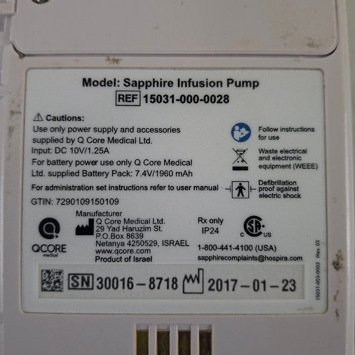 QCore Medical Sapphire Multi-Therapy Infusion Pump