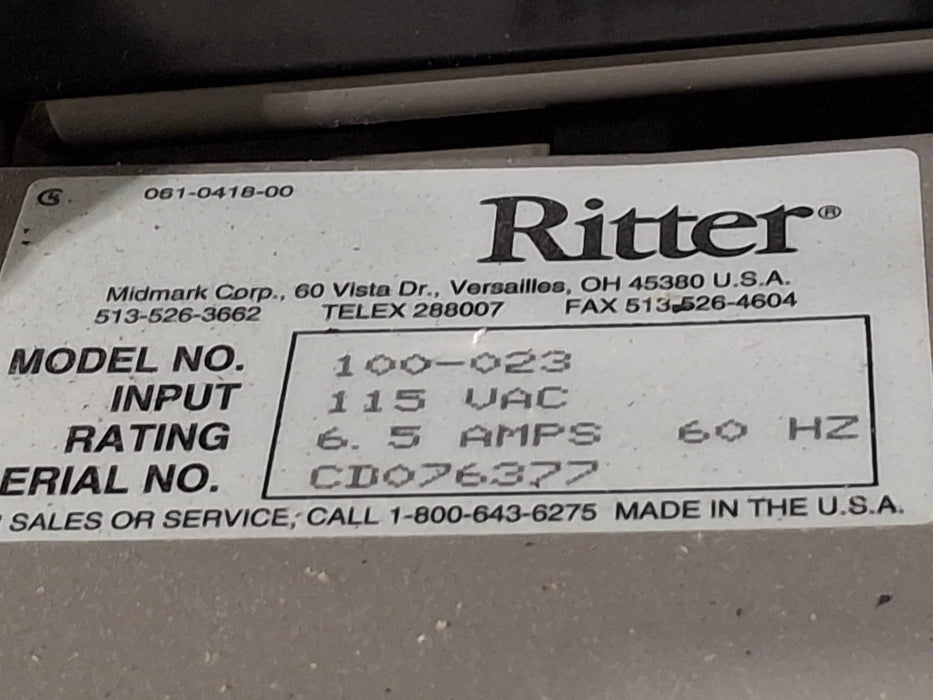Ritter 104 Exam Table
