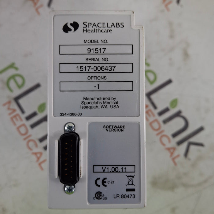 Spacelabs Healthcare Ultraview SL 91517 Multigas Analyzer