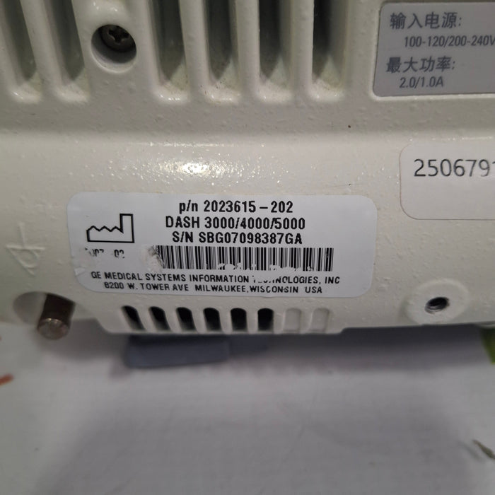 GE Healthcare Dash 4000 - Masimo SpO2 Patient Monitor