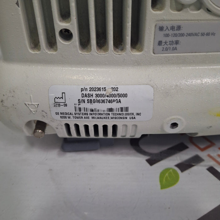 GE Healthcare Dash 4000 - Masimo SpO2 Patient Monitor