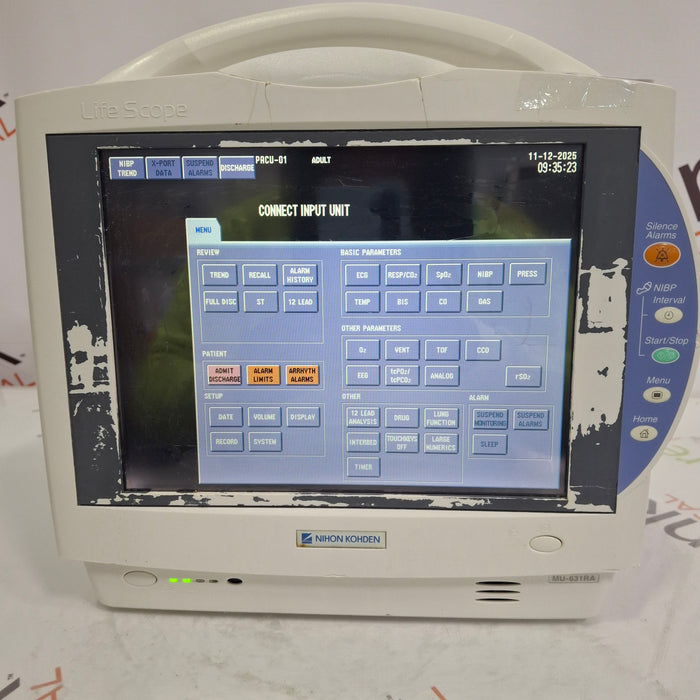 Nihon Kohden Life Scope BSM-6301A Patient Monitor
