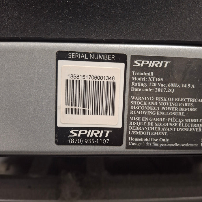 Spirit Fitness XT185 Treadmill
