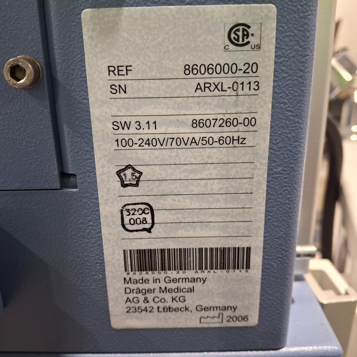 Draeger Medical Fabius Tiro Anesthesia Machine