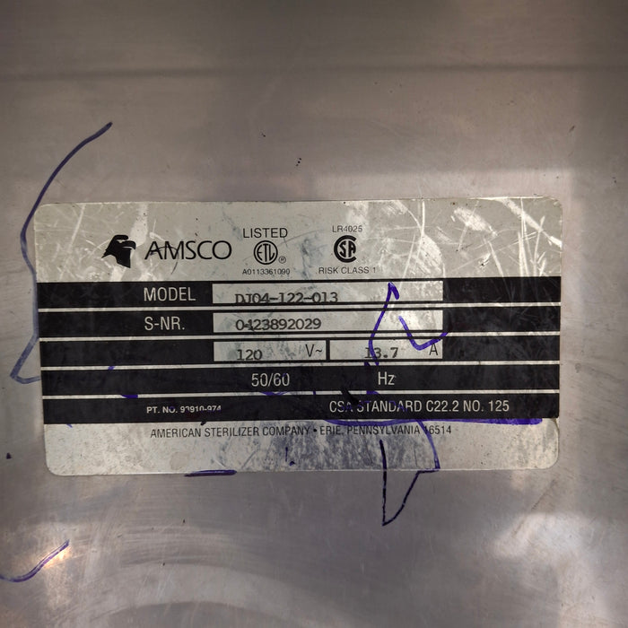 Amsco DJ04 Dual Compartment Warming Cabinet