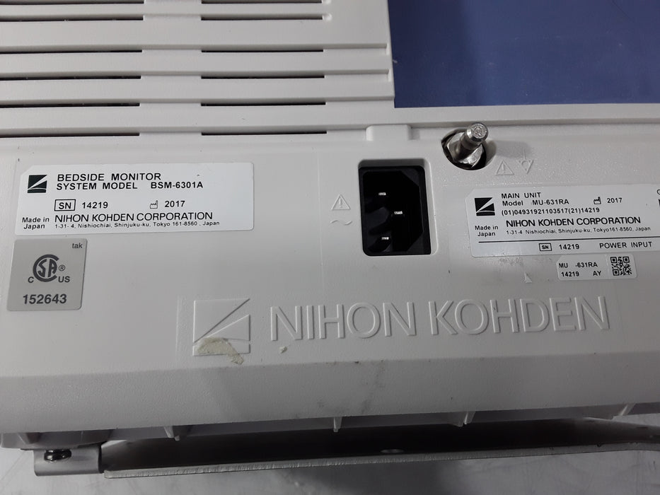 Nihon Kohden Life Scope BSM-6301A Patient Monitor