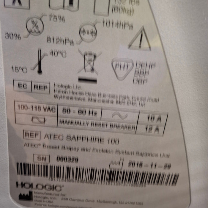 Hologic, Inc. Atec Sapphire breast biopsy machine