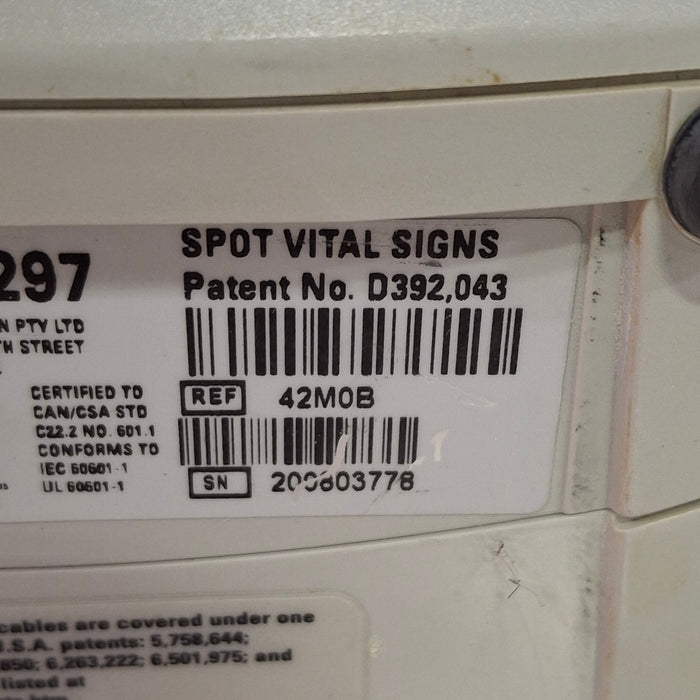 Welch Allyn Spot 420 - NIBP, Masimo SpO2 Vital Signs Monitor
