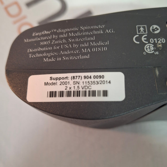 NDD Medical Technologies Inc EasyOne Plus 2001 Diagnostic Spirometry System