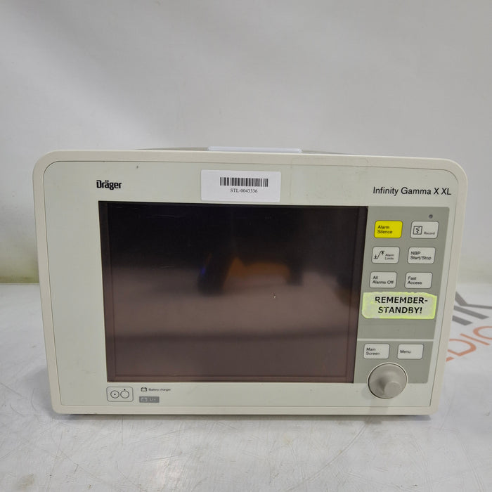 Draeger Medical Infinity Gamma X XL Patient Monitor