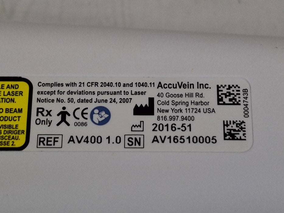 AccuVein AV400 UV Light Vein Finder