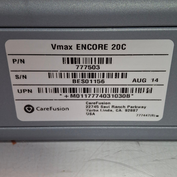 CareFusion 777503 Vmax Encore Analyzer Assembly 20C