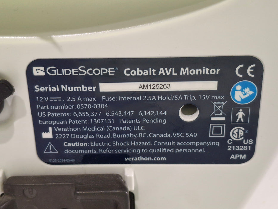 Verathon Medical, Inc Glidescope Cobalt AVL Video Laryngoscope