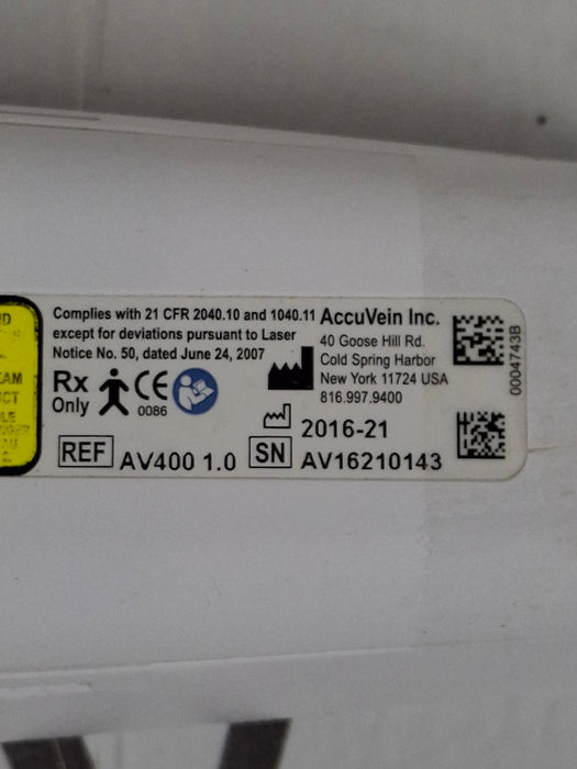 AccuVein AV400 UV Light Vein Finder