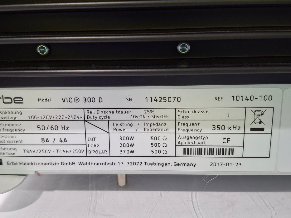 Erbe VIO 300D Electrosurgical Unit