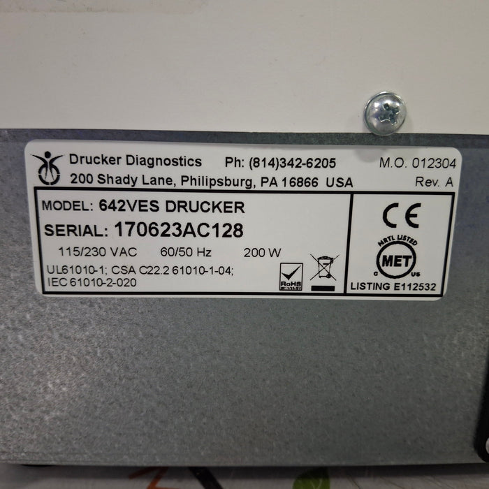 Drucker Diagnostics 642VES Drucker Centrifuge