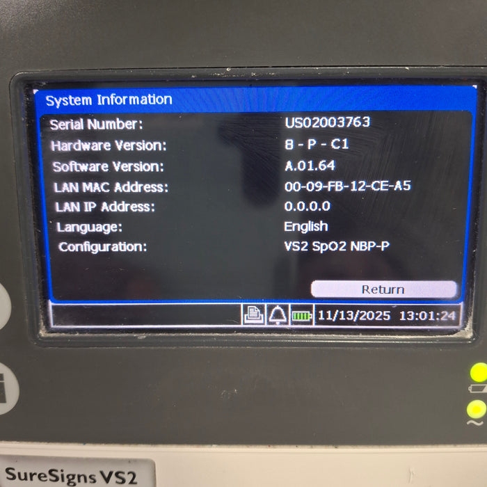 Philips SureSigns VS2 Vital Signs Monitor