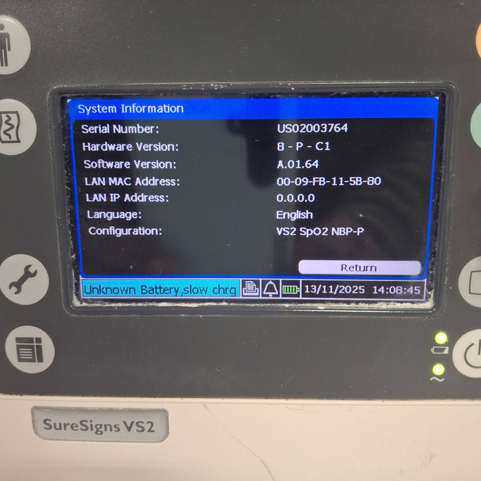 Philips SureSigns VS2 Vital Signs Monitor
