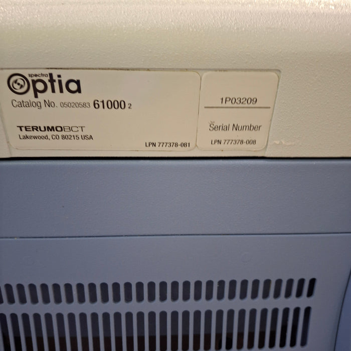 Terumo BCT Spectra Optia Apheresis System