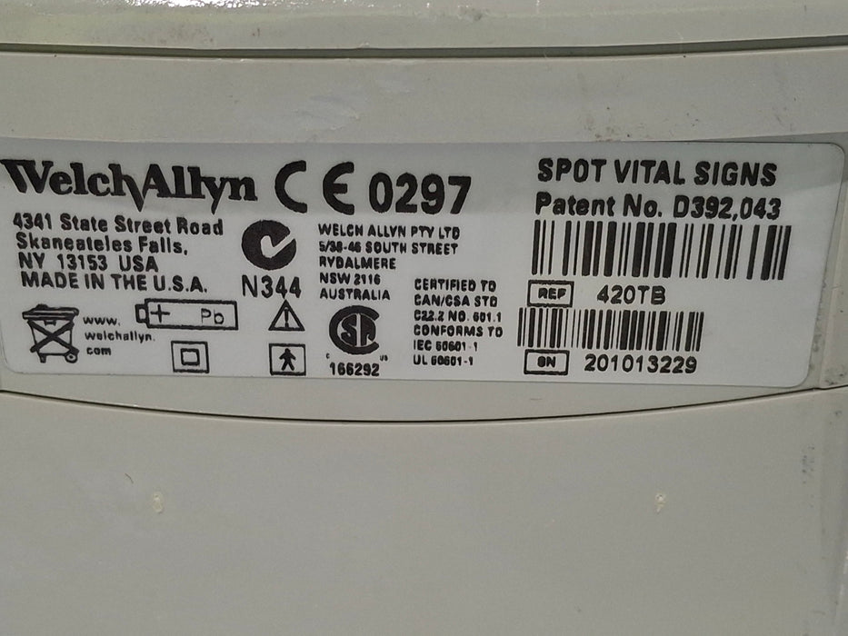 Welch Allyn Spot 420 - NIBP, Temp Vital Signs Monitor
