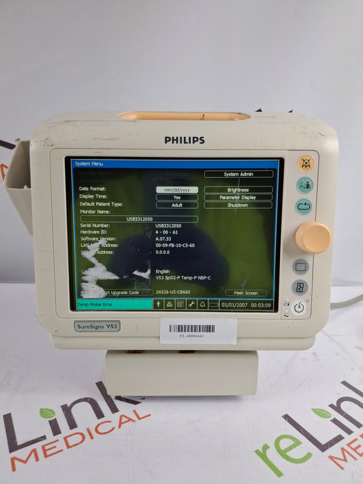 Philips Suresigns VS3 Vital Signs Monitor