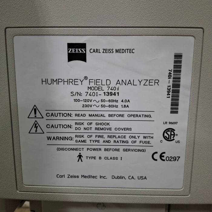 Carl Zeiss 740i Humphrey Field Analyzer