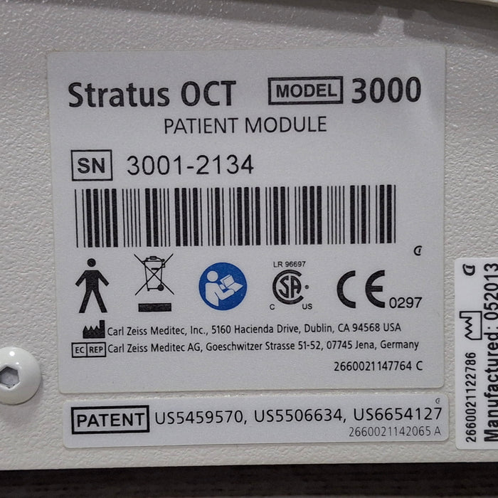 Carl Zeiss Stratus 3000 OCT Tomographer
