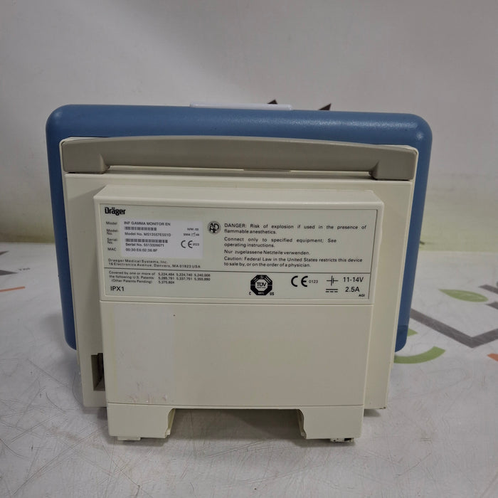 Draeger Medical Infinity Gamma Patient Monitor