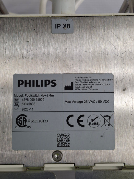 Philips 4P+2 4m Footswitch