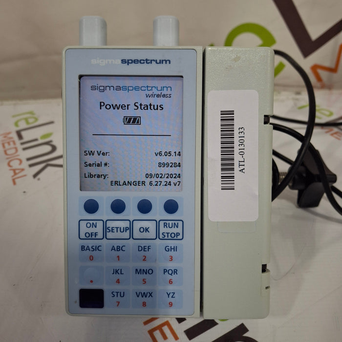 Baxter Sigma Spectrum 6.05.14 with A/B/G/N Battery Infusion Pump