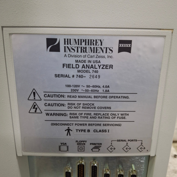 Carl Zeiss 740 Humphrey Field Analyzer