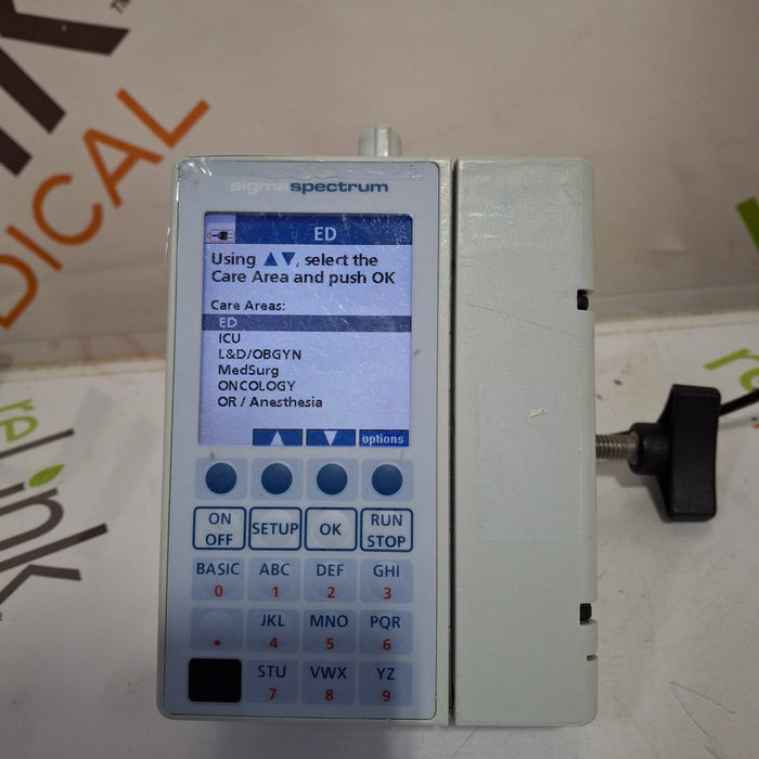 Baxter Sigma Spectrum 6.05.14 with B/G Battery Infusion Pump