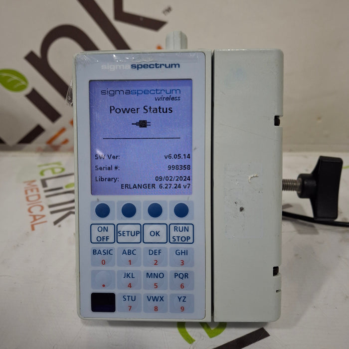 Baxter Sigma Spectrum 6.05.14 with B/G Battery Infusion Pump