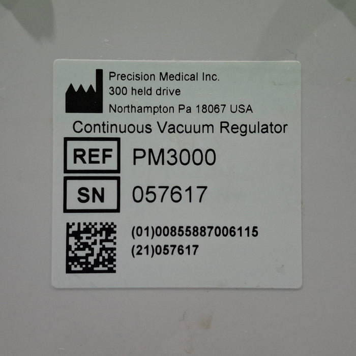 Precision Medical PM3000 Continuous Line Vacuum Regulator