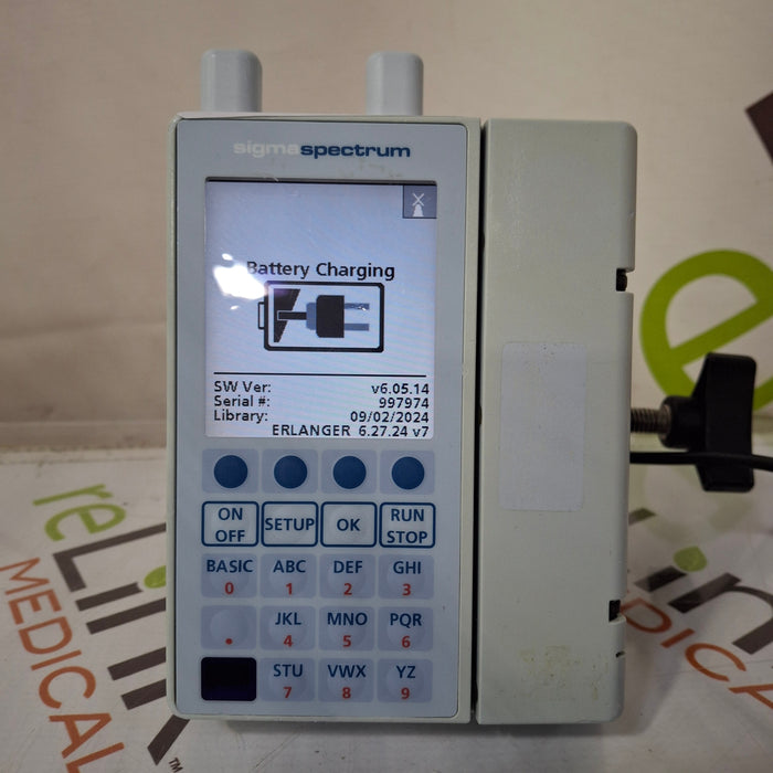 Baxter Sigma Spectrum 6.05.14 with A/B/G/N Battery Infusion Pump