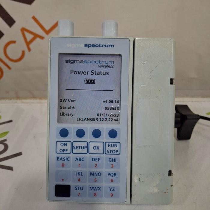 Baxter Sigma Spectrum 6.05.14 with A/B/G/N Battery Infusion Pump