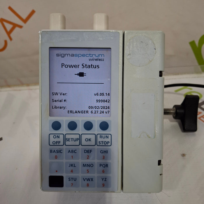 Baxter Sigma Spectrum 6.05.14 with A/B/G/N Battery Infusion Pump
