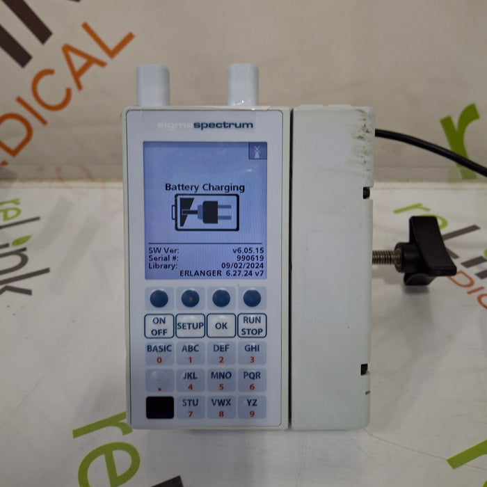 Baxter Sigma Spectrum 6.05.15 with A/B/G/N Battery Infusion Pump