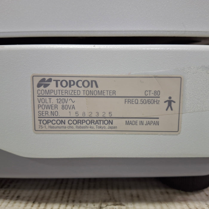 Topcon Medical CT-80 Computerized Tonometer