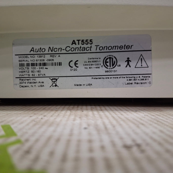 Reichert AT555 Auto Non-Contact Tonometer