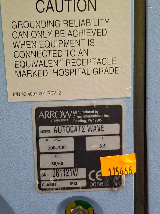 Arrow International AutoCat2 Wave IABP Intra-Aortic Ballon Pump