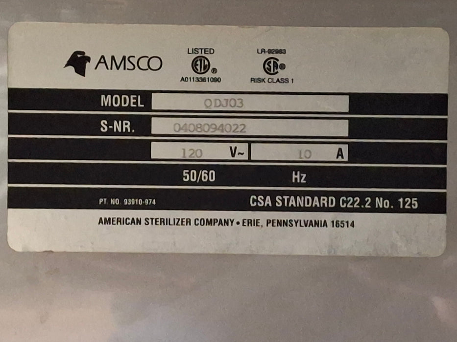 Steris QDJ03 Table Top Blanket Warmer