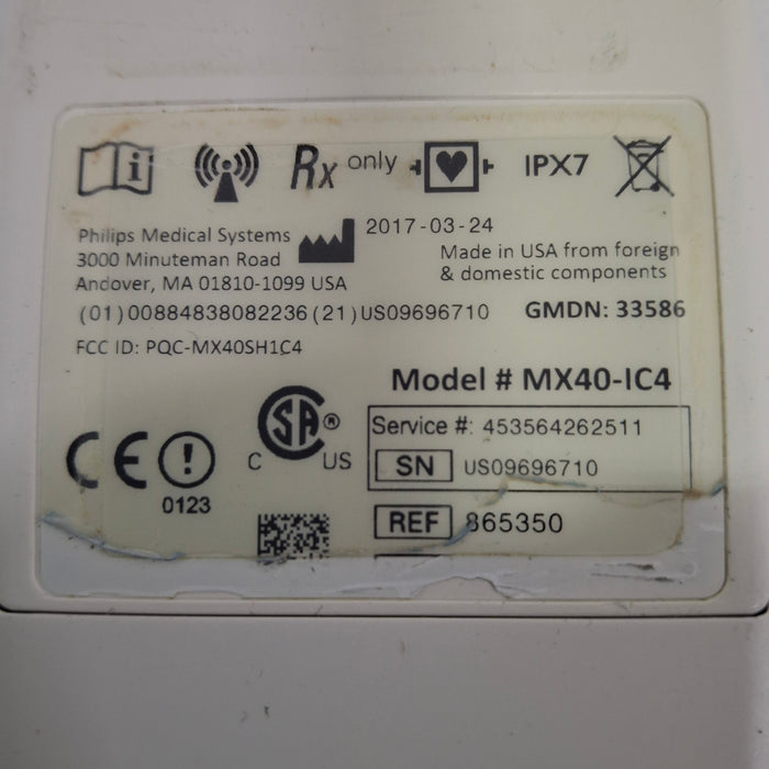 Philips MX40 1.4 ECG/SPO2 865350 Telemetry Transmitter