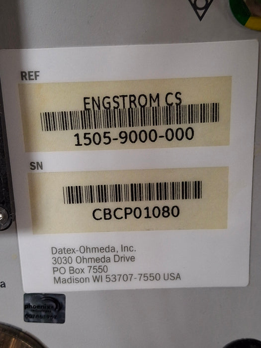 GE Healthcare Engstrom Carestation Ventilator