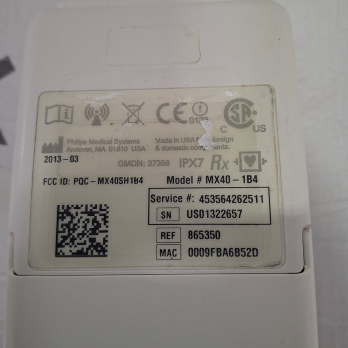 Philips MX40 1.4 ECG/SPO2 865350 Telemetry Transmitter