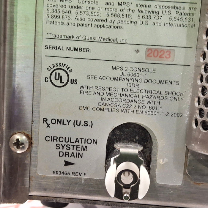 Quest Medical MPS 2 Myocardial Protection System 5201260