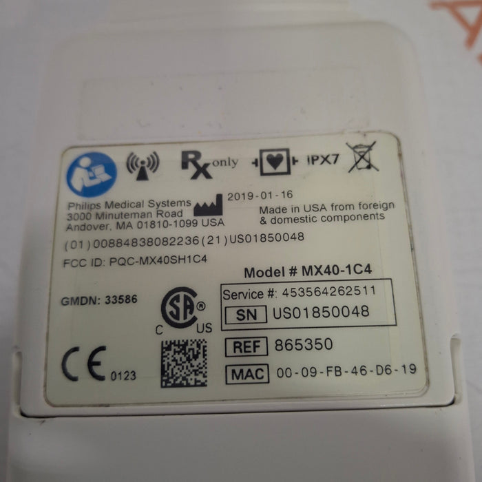 Philips MX40 1.4 ECG/SPO2 865350 Telemetry Transmitter