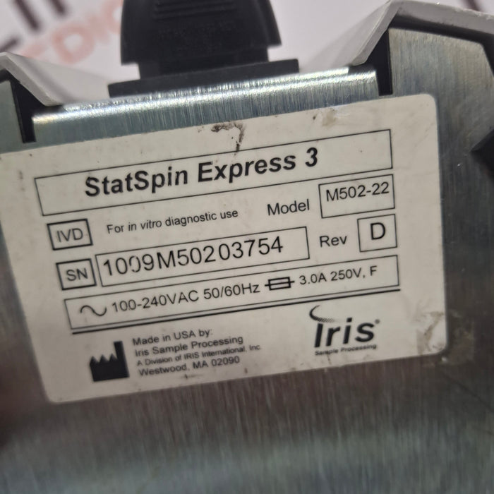 IRIS Medical StatSpin Express 3 Centrifuge