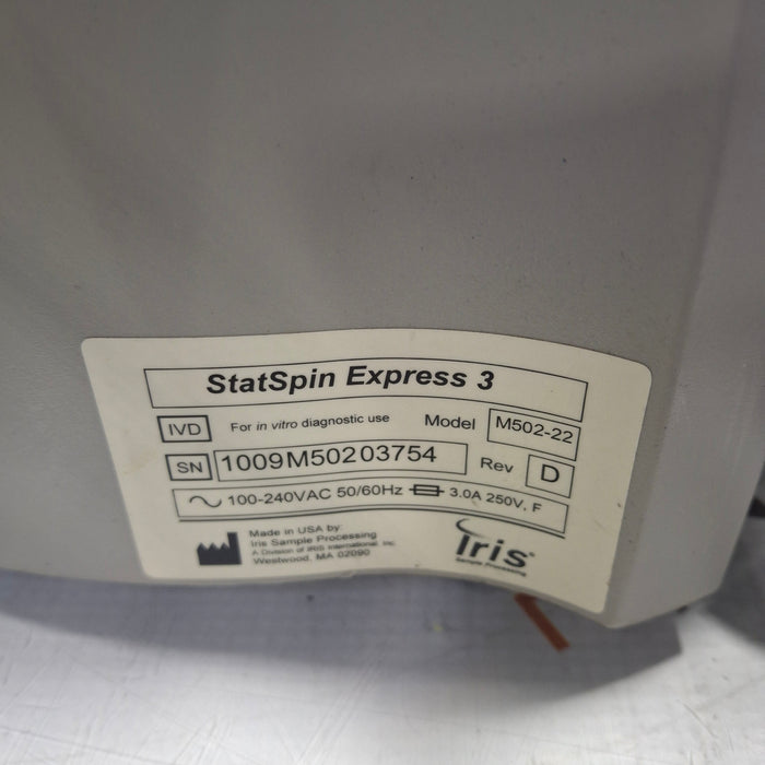 IRIS Medical StatSpin Express 3 Centrifuge