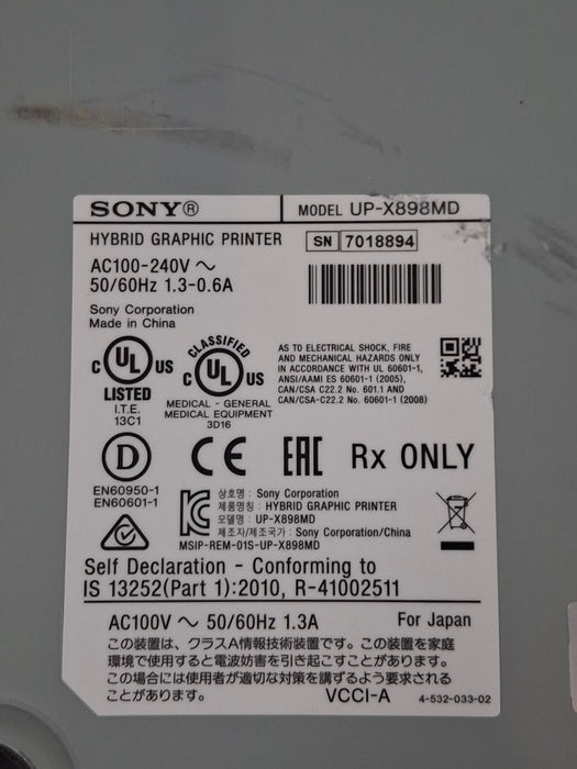 Sony UP-X898MD Hybrid Graphic Printer